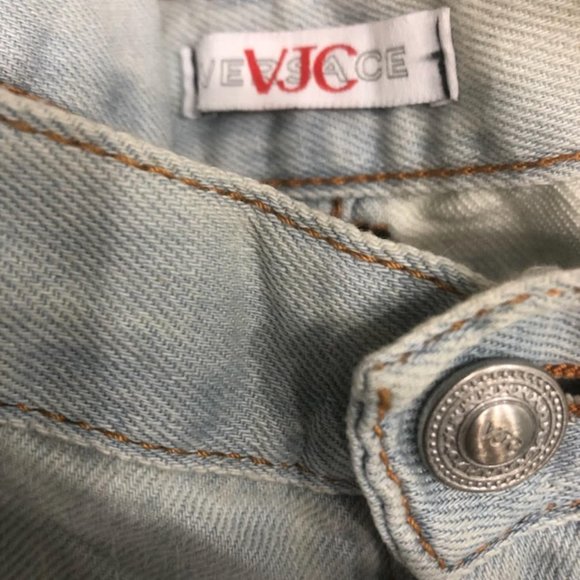 LIMITED EDITION MEN VERSACE JEAN COUTURE DENIM JEANS PANTS SIZE 34 MADE IN ITALY - Picture 2 of 14